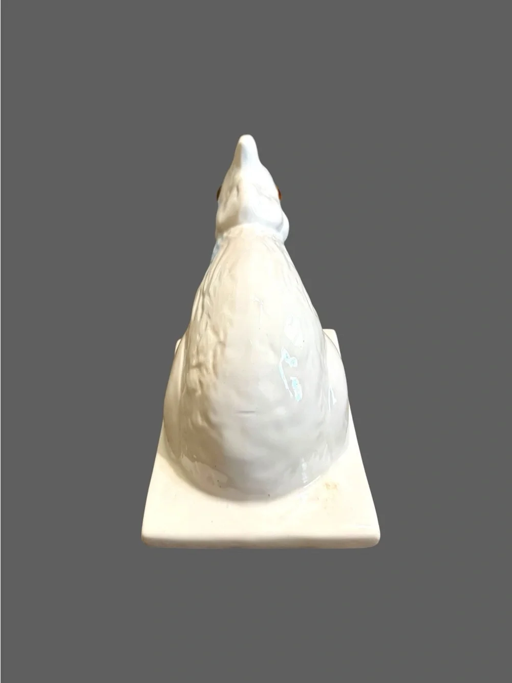 Vintage white ceramic rooster wall hook chicken farmhouse kitchen decor